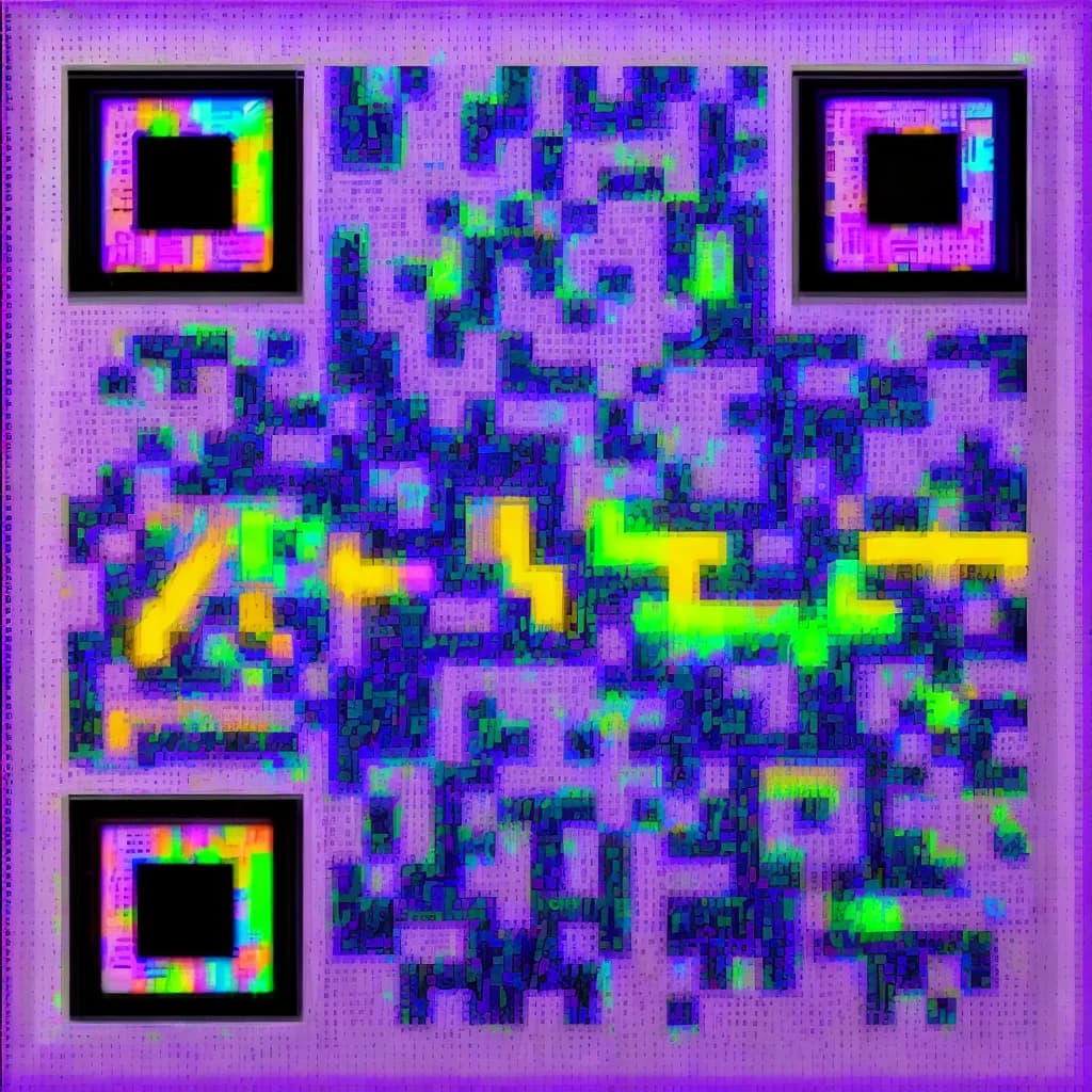 Neon Glitch - High-contrast cyan and magenta digital noise with glowing scan lines.